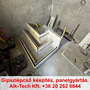 huzott-gipszlepcso-alapig-megtamasztott-fok-03 húzott gipszlépcső alapig megtámasztott fok – 3. lépés