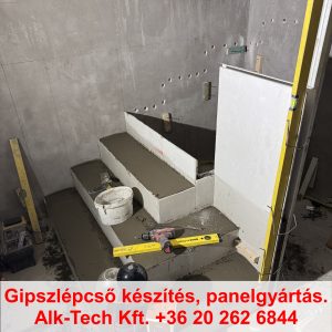 huzott-gipszlepcso-oldaltamasz-megkezdese-05 húzott gipszlépcső oldaltámasz építése – 5. lépés