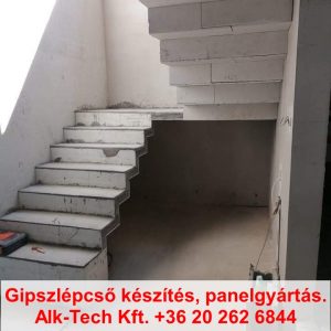 lebego-gipszlepcso-konzolos- pihenovel-02 Lebegő gipszlépcső konzolos fokokkal és közbenső pihenővel